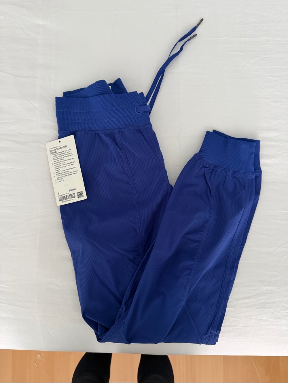 lululemon athletica Royal Blue Ribbed Drawstring Joggers